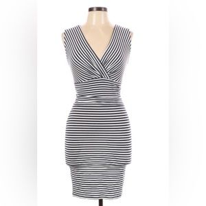 Venus Stripped  Bodycon Dress